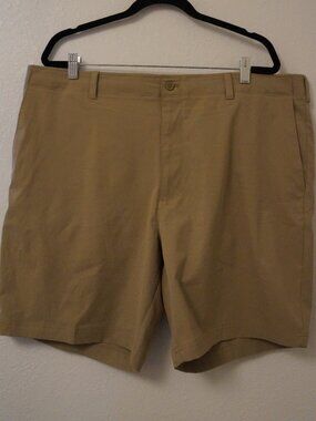 Nicklaus Shorts Mens 40 Tall Khaki Heather StayMotion Plus Stretch #061